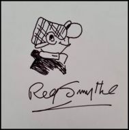 Reg Smythe Vintage 'Andy Capp' Drawing & Autograph