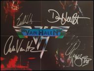 Van Halen Fully Autographed ‘Self-Titled’ Record Album Cover