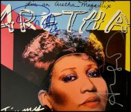 Aretha Franklin & Andy Warhol Autographed ‘Three Special Versions’  Album Cover