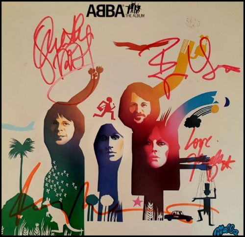 ABBA - Fully Autographed 'The Album' Album Cover