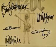 ACDC Autographed 'Flick Of The Switch' Album Cover