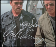 Autographed - Ford & Schwarzenegger 'Expendables 3' 8x10 Photograph