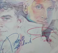 Russell Hitchcock & Graham Russell Autographed ‘Greatest Hits’ Album Cover
