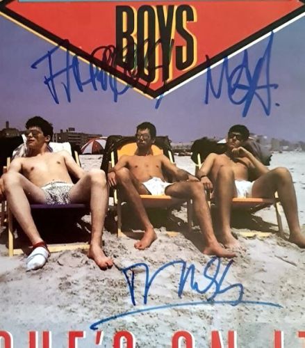 The Beastie Boys Autographed 'She's On It' Album Cover