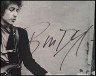 Bob Dylan Autographed B&W 8x10 Photograph