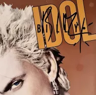 Billy Idol Autographed 'Whiplash Smile' Album Cover