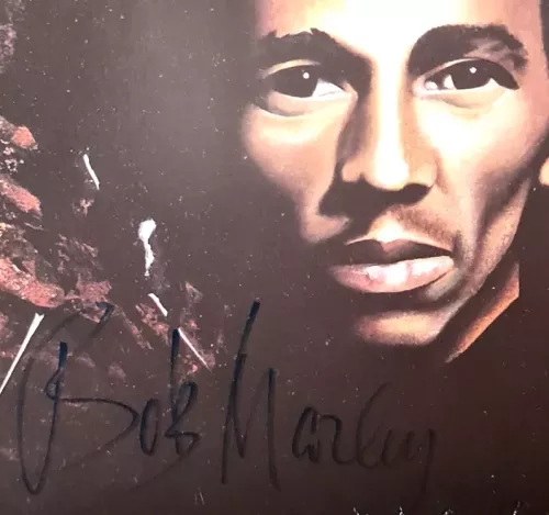 Bob Marley & The Wailers 'Natty Dread' Autographed Album Cover