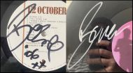 Bono ‘U2’ Autographed Vinyl Records