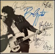 Autographed Bruce Springsteen & the E Street Band Album Cover - Born to Run