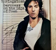 Bruce Springsteen Autographed 'Darkness On The Edge' LP