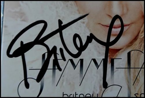Britney Spears Autographed ‘Femme Fatale’ CD Cover