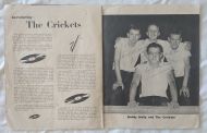 Buddy Holly and the Crickets autographed program 1958