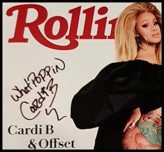 Cardi B Autographed ‘Rolling Stone’ Magazine Cover