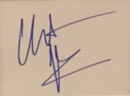 Christian Bale Autographed Signature Cut