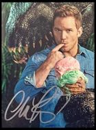 Chris Pratt Autographed 'Jurassic Park' Glossy 8x10 Photo
