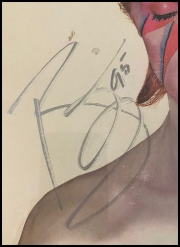 David Bowie Autographed Album Cover
