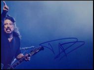 Dave Grohl Autographed Foo Fighters Color 8x10 Photograph