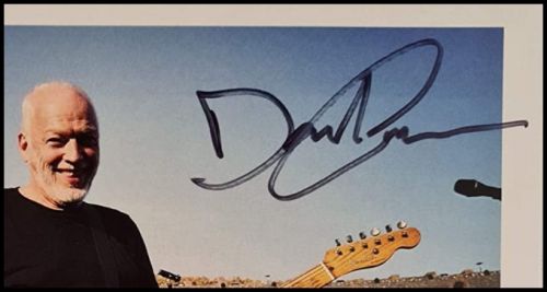 David Gilmour of ‘Pink Floyd’ Autographed Photograph