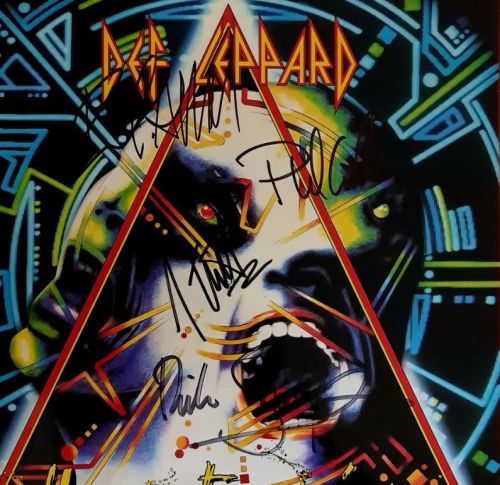 Def Leppard Autographed 'Hysteria' Album Cover