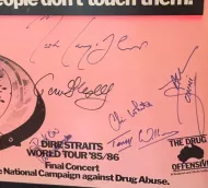 Dire Straits ‘Drugs. Smart people don’t touch them’ Promotional Poster
