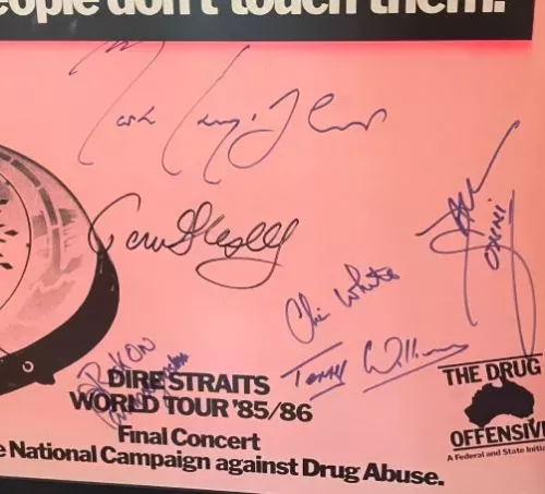 Dire Straits ‘Drugs. Smart people don’t touch them’ Promotional Poster