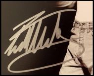 Eddie Van Halen Autographed B&W 8x10 Photograph