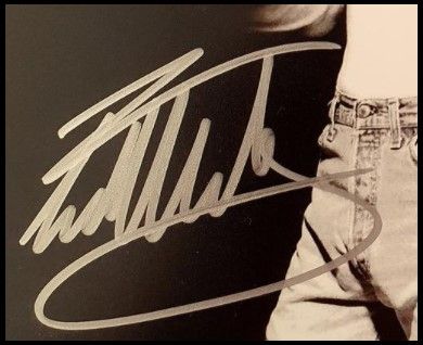 Eddie Van Halen Autographed B&W 8x10 Photograph