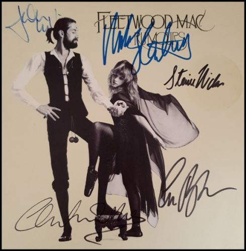 Fleetwood Mac 'Rumours' Autographed Album Cover