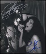 Gene Simmons & Cher Personally Autographed Photograph