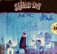 Genesis 'Live' Autographed Album Cover
