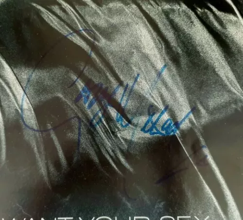 George Michael Autographed 'I Want Your Sex' Album Cover