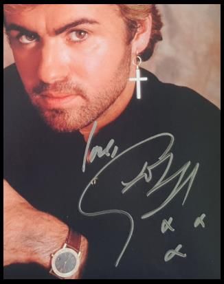 George Michael Autographed Glossy 8x10 Photograph