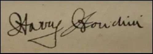 Harry Houdini Signature Cut