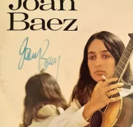 Joan Baez Autographed ‘Self-Titled’ Album Cover