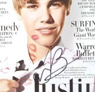Justin Bieber Autographed ‘Vanity Fair’ Magazine Cover