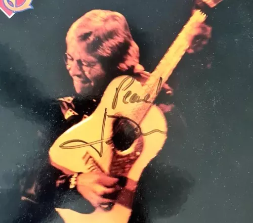 John Denver Autographed ‘Self-Titled’ Album Cover