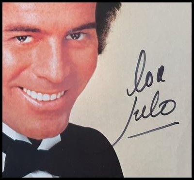 Julio Iglesias Autographed ‘1100 Bel Air Place’ Record Album
