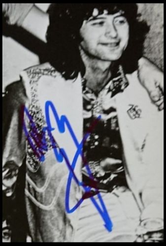 Jimmy Page Autographed Led Zeppelin Photograph