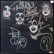 Autographed Signed Album Cover ‘KISS’ Self-Titled