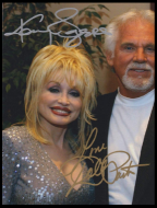 Kenny Rogers & Dolly Parton Autographed 8x10 Photo