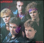 Loverboy Band Autographed ‘Keep It Up’ Album Cover