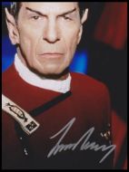 Leonard Nimoy Autographed Star Trek Glossy 8x10 Photograph