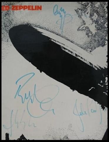 Led Zeppelin - Fully Autographed - 'Self-Titled' Album