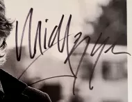 Mick Jagger Autographed ‘Black & White’ Photograph