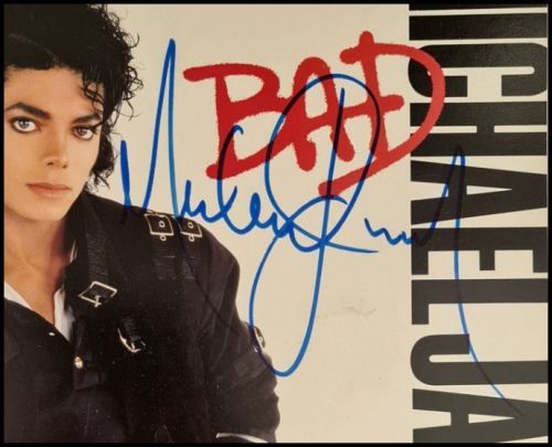 Michael Jackson Autographed – ‘BAD’ Vinyl Album