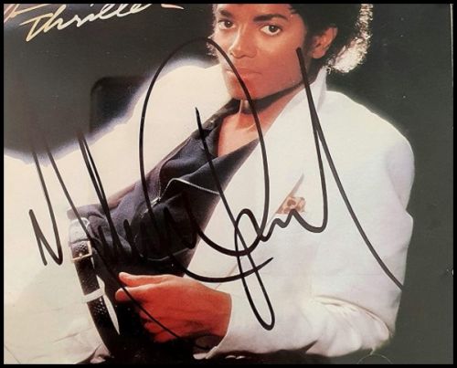 Michael Jackson Autographed ‘Thriller' CD Cover