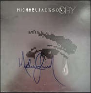 Michael Jackson 'Cry' Autographed 12inch 
