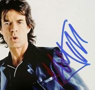 Mick Jagger Autographed Rolling Stones Photograph