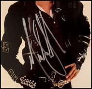 Michael Jackson Autographed 'Bad' Album Cover
