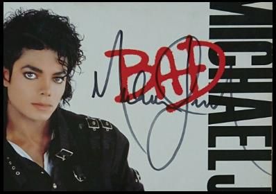 Michael Jackson Autographed – ‘BAD’ Vinyl Album